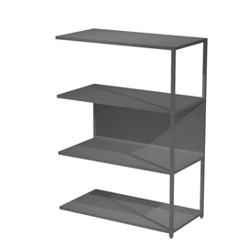 Modulo aggiuntivo per libreria Modular - 90 x 44 x 122 cm - struttura metal antracite - antracite
