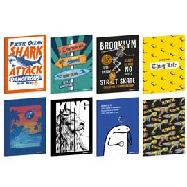 Maxiquaderno Teen Boy - A4 - 1 rigo c/margine - 21 fogli - 80 gr - Blasetti