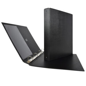 Raccoglitore Stelvio - 22 x 30 cm - 4 anelli a R 25 mm - dorso 3 cm - nero - Sei Rota