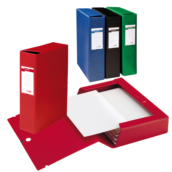 25617 Scatola archivio Scatto - dorso 6 cm - 25 x 35 cm - nero - Sei Rota