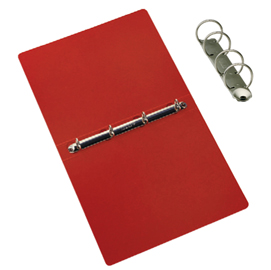 Raccoglitore Presspan - A4 - 4 anelli 25 mm - dorso 4 cm - rosso - Cartotecnica del Garda