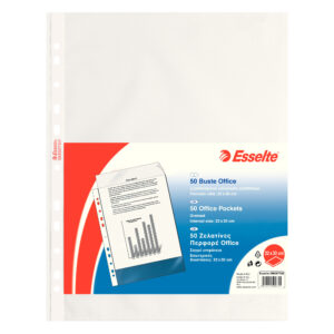 Buste forate CopySafe - Office - buccia - 22 x 30 cm - trasparente - Esselte - conf. 50 pezzi