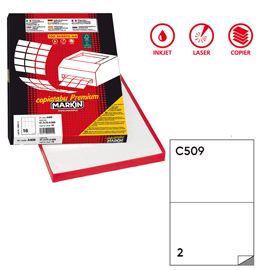Etichette adesive C/509 - in carta - extra permanenti - 210 x 148
