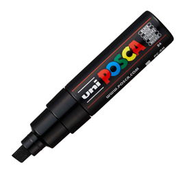 Marcatore a base d'acqua Uni Posca PC8K - punta large a scalpello 8