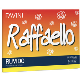 Album Raffaello - 24 x 33 cm - 100gr - 20 fogli - ruvido - Favini