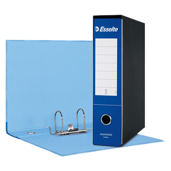50962 Registratore Essentials G75 - dorso 8 cm - protocollo 23 x 33 cm - blu - Esselte