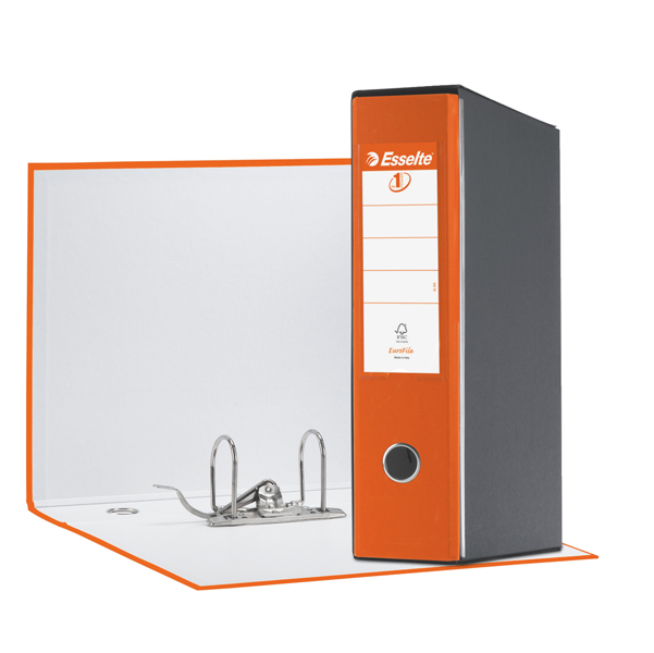 Registratore Eurofile G55 - dorso 8 cm - protocollo 23 x 33 cm - arancione - Esselte
