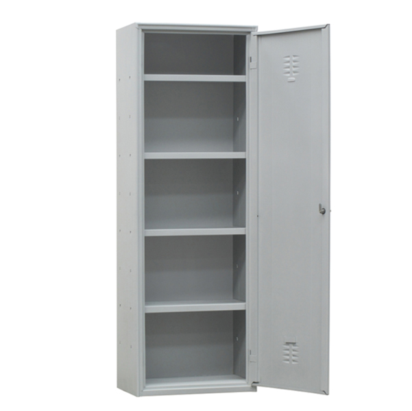 91661 Armadio multiuso in metallo - a 1 anta - 60 x 40 x180 cm - grigio - Fasma