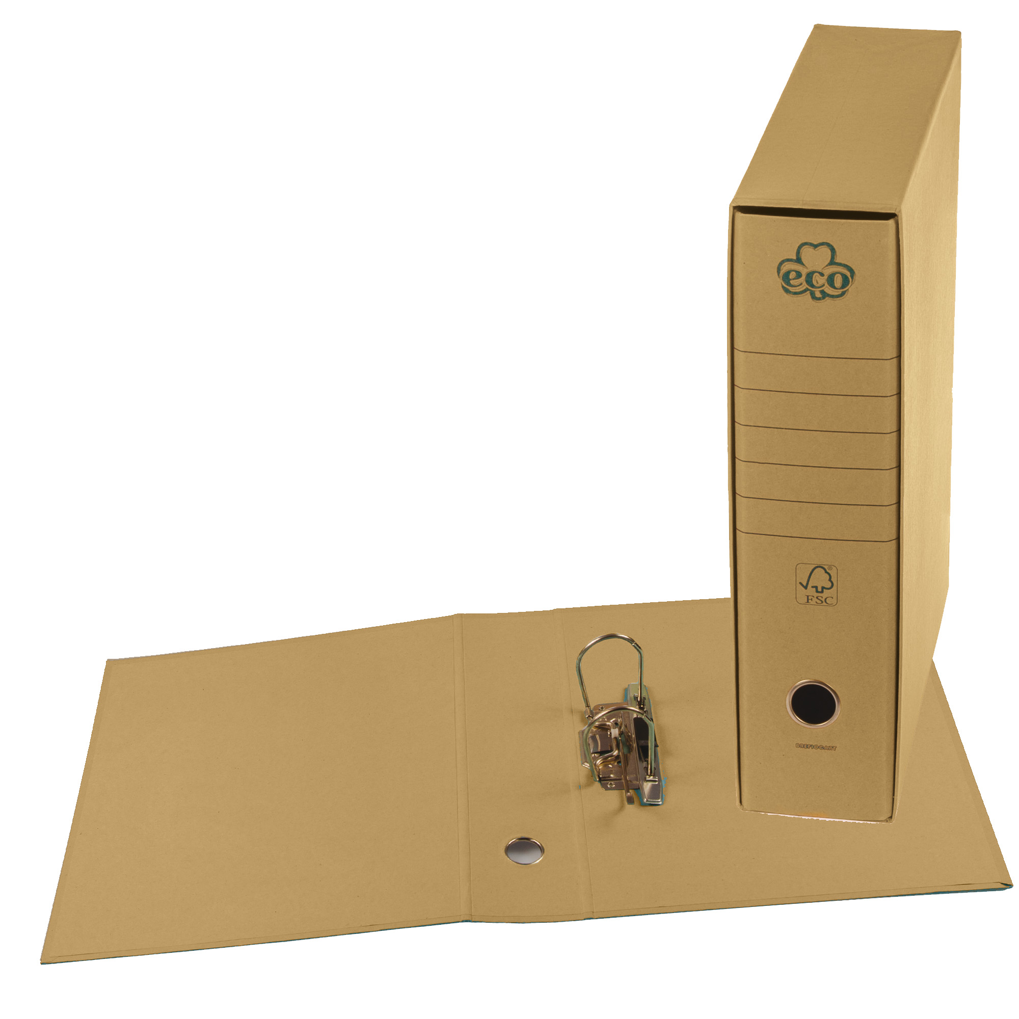 62072 Registratore Eco New - dorso 8 cm - protocollo 23 x 33 cm - camoscio - Brefiocart