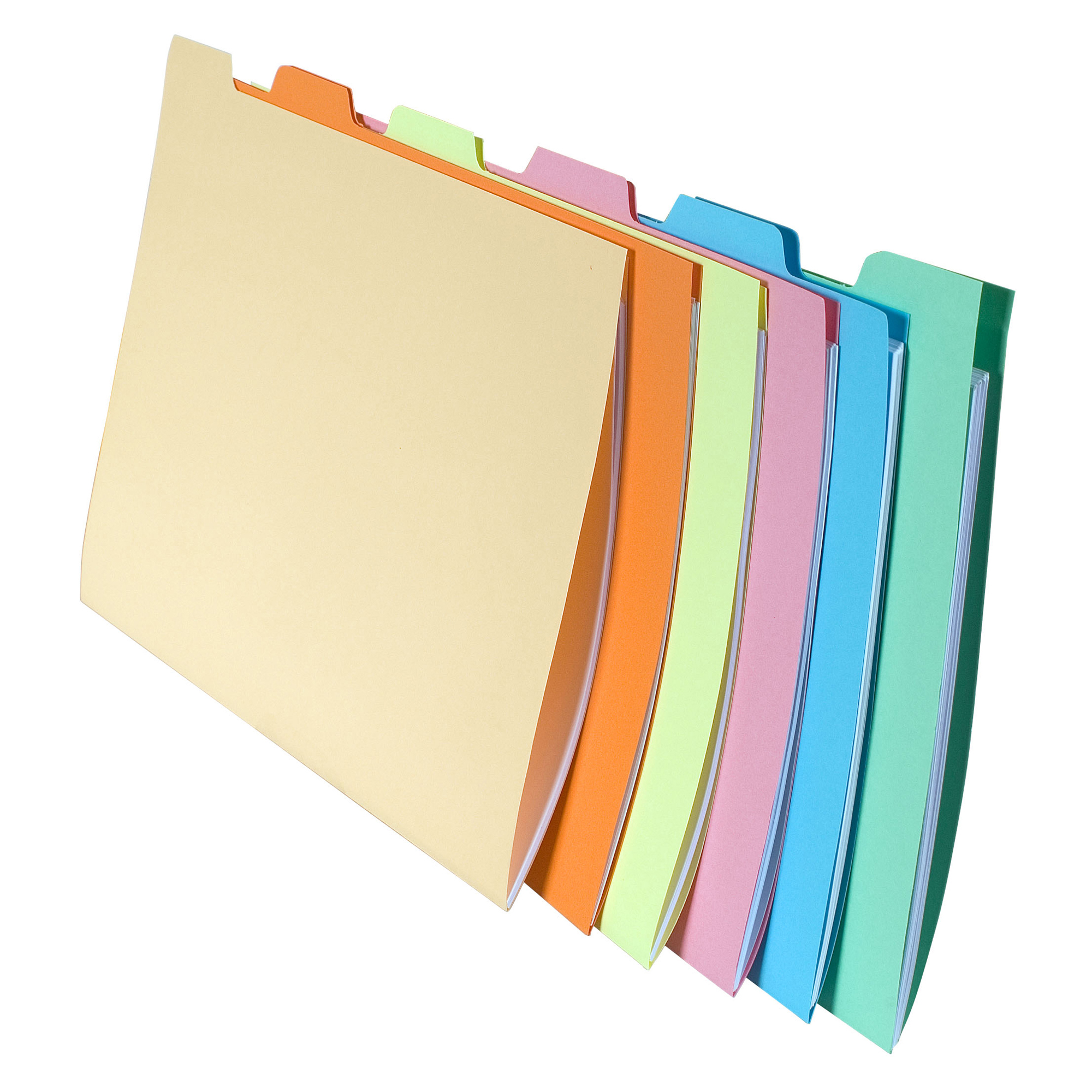 61600 Cartelline con tacca per cartelle sospese - cassetto - 240 gr - 24x32 cm - Exacompta - conf. 6 pezzi