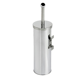 Portascopino WC Basic - da muro - acciaio inox - diametro 9