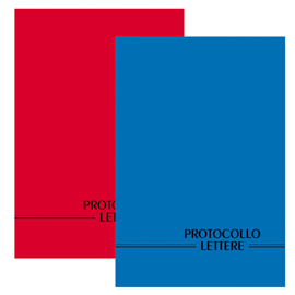 Registro protocollo lettere ricevute/spedite - uso mano - 21 x 31cm - 100 fogli - BM