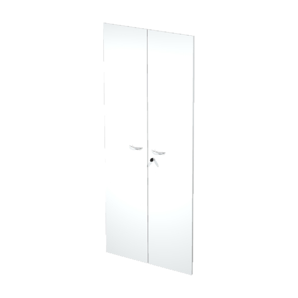 74415 Coppia ante Easy - per mobile alto - 80 x 175 cm - spessore 18 mm - melaminico - bianco