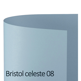 Cartoncino Bristol Color - 50 x 70 cm - 200 gr - celeste 08 - Favini - conf. 25 pezzi