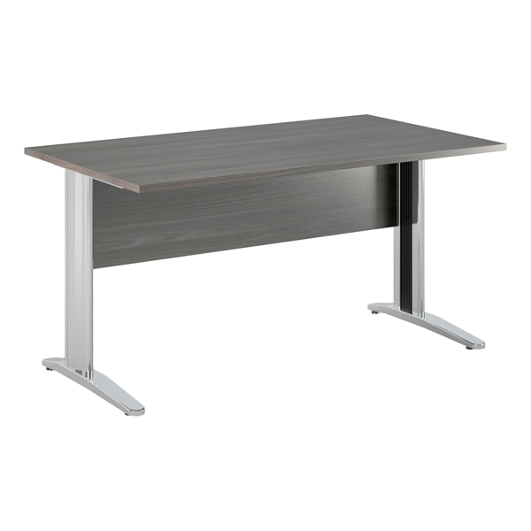 79928 Scrivania lineare Easy - 140 x 80 x 72 cm - Frassino toscano/grigio cromato