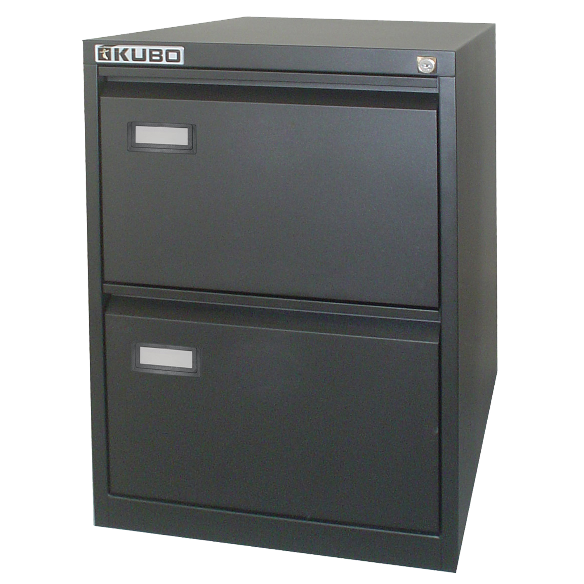 80121 Classificatore Kubo - per cartelle sospese - 2 cassetti - 46 x 62 x 70 cm - nero - Bertesi
