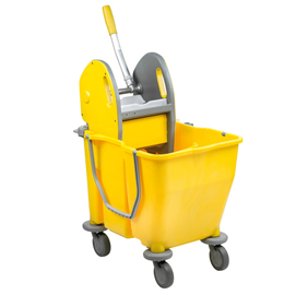 Carrello per pulizie Pressduo - 30 L - 60 x 36 x 82 cm - giallo - Medial