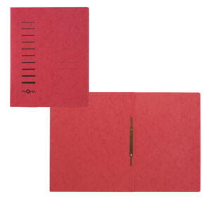 Cartellina semplice con pressino- 265 gr - A4 - cartone pressato - rosso - Pagna