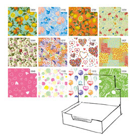 Carta regalo - raso - Primavera - 70 x 100 cm - Rex Sadoch - scatola 100 fogli