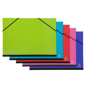 Cartella porta disegni con elastico angolare Iderama - A3 - cartoncino plastificato - colori assortiti - Exacompta