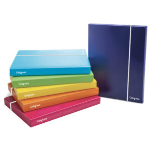 Cartella con elastico - PPL - colori assortiti - dorso 50 mm - Colorosa