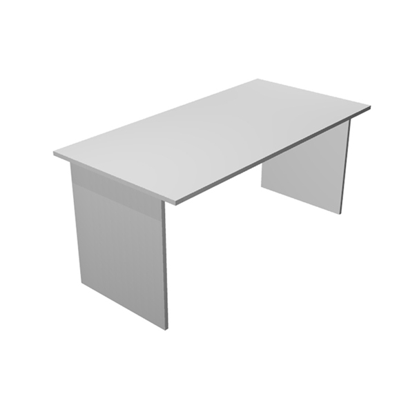 89522 Scrivania Easy - lineare - 120 x 80 x 72 cm - grigio