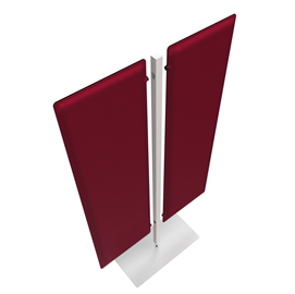 Piantana Moody - a 2 pannelli - H 180 cm - rosso
