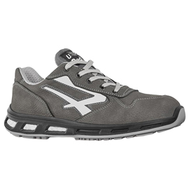 Calzatura di sicurezza Kick S3 - pelle nabuk naturale - taglia 38 - grigio - U-Power
