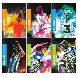 Maxiquaderno Be More Sport - A4 - 36+2 fogli - 100gr - rigo di 3a - BM