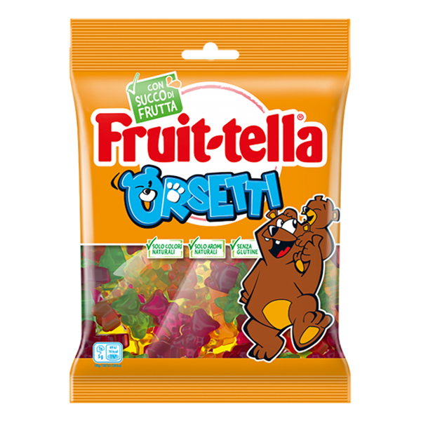 93301 Caramella gommosa - orsetti - formato pocket 90 gr - Fruit-Tella