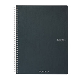 Maxiquaderno Ecoqua original - spiralato - A4 - 90 gr - 5 mm - 70 fogli - verde scuro - Fabriano