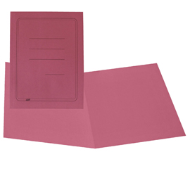 Cartellina semplice con stampa - 145 gr - 25 x 34 cm - magenta - cartoncino manilla - Cartotecnica del Garda - conf. 100 pezzi
