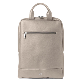 Zaino slim Gate Trended - 28 x 38 x 10 cm - ecopelle - ghiaccio - In Tempo