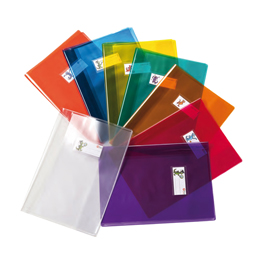 Coprimaxi Cristallo 14 - c/alette e portanome - PVC - 140 mic - A4 - trasparente giallo  - Colorosa