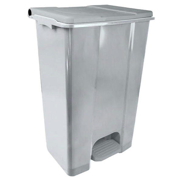97429 Contenitore mobile Ecoconti - a pedale - 80 L - plastica riciclata - grigio - Medial
