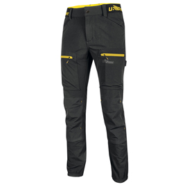 Pantalone Horizon - taglia XL - nero/giallo - U-Power