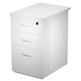 Cassettiera alta Agorà Compact - 3 cassetti - 44 x 60 x 73 cm - bianco