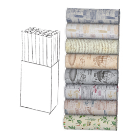 Rotolo ecocarta regalo Retrò - 2 x 0