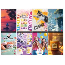 Maxiquaderno assortimento Ragazza - A4 - 5 mm - 42 fogli - 80 gr - Pigna