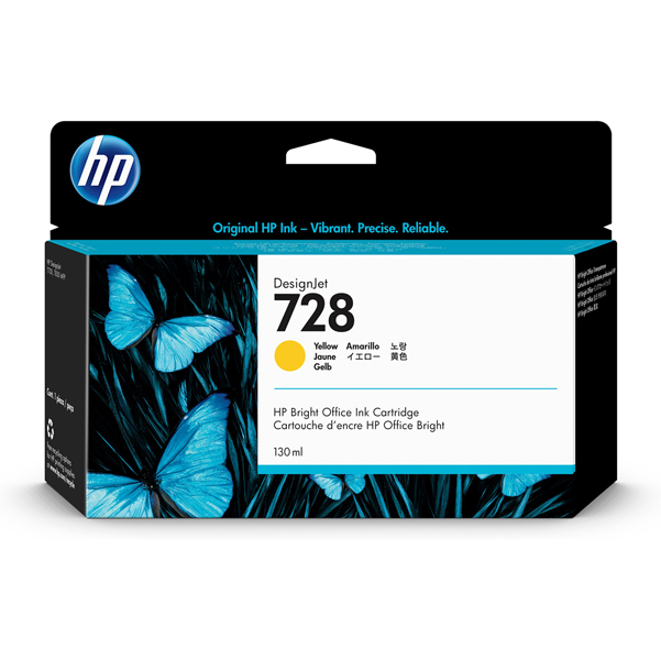 HPF9J65A Hp - Cartuccia ink originale - 728 - Giallo - F9J65A - 130ml