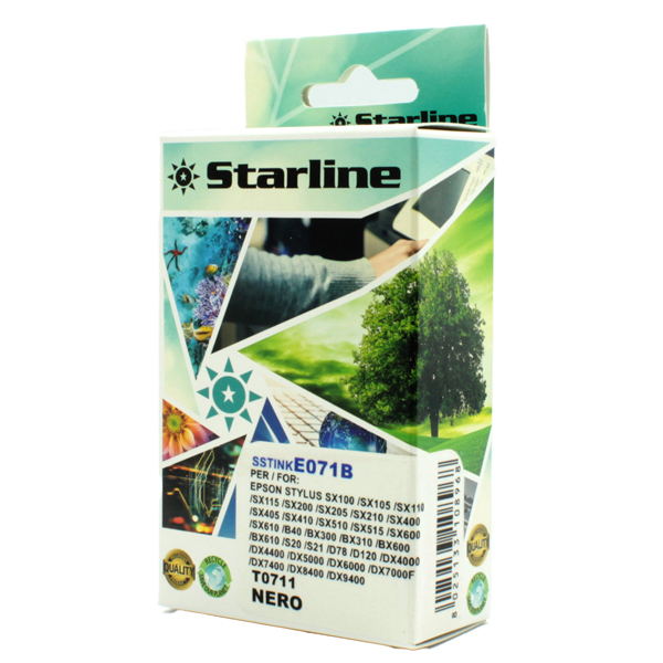 SSTINKE071B Starline - Cartuccia ink - per Epson - Nero - C13T07114012 - T0711 -11