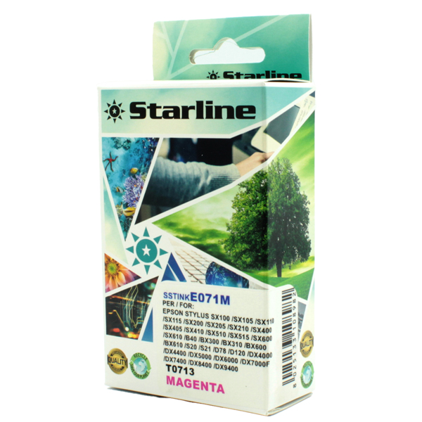 SSTINKE071M Starline - Cartuccia ink - per Epson - Magenta - C13T07134013 -T0713 - 11