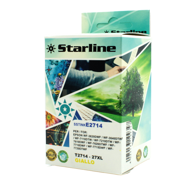 SSTINKE2714 Starline - Cartuccia ink - per Epson - Giallo - C13T27144012 - 27XL - 15ml