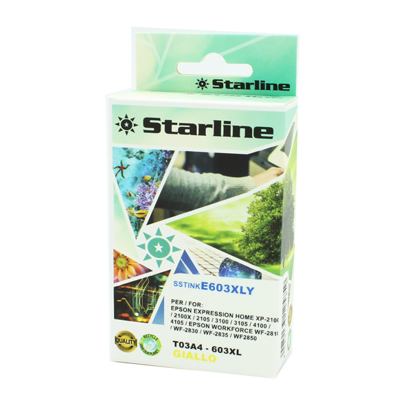 SSTINKE603XLY Starline - Cartuccia 603XL Stella Marina - Giallo - 13ml