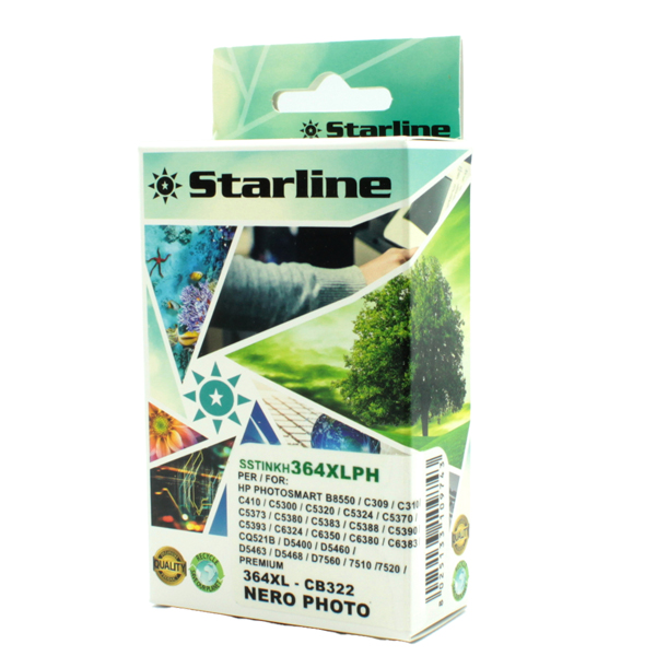 SSTINKH364XLPH Starline - Cartuccia ink Compatibile - per HP 364XL - Nero Photo - CB322E - 14