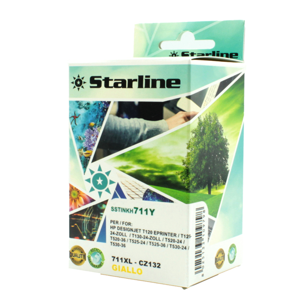 SSTINKH711Y Starline - Cartuccia ink Compatibile - per HP 711 - Giallo - CZ132A - 26ml
