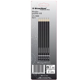 Matite in grafite - gradazione HB - Starline -  conf. 6 pezzi
