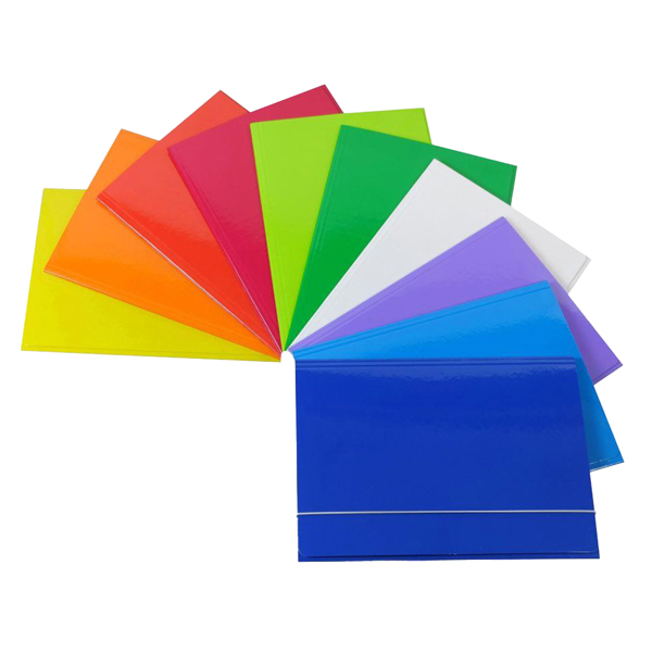 STL5208 Cartella 3 lembi con elastico Queen - A4 - dorso variabile - cartone plastificato - colori assortiti - Starline