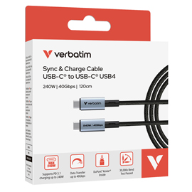 Verbatim - Cavo USB-C  a USB-C_240W_40Gbps - 31847 - 120cm