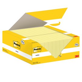 101855 Blocco foglietti Post-it Notes - 653-CY-VP24 - 38 x 51 mm - giallo Canary - 100 fogli - Post-it - conf. 24 blocchi